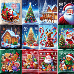 Christmas tote bags