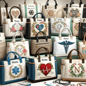 2. Customized Nurse Tote Bags: Carry Essentials in Style