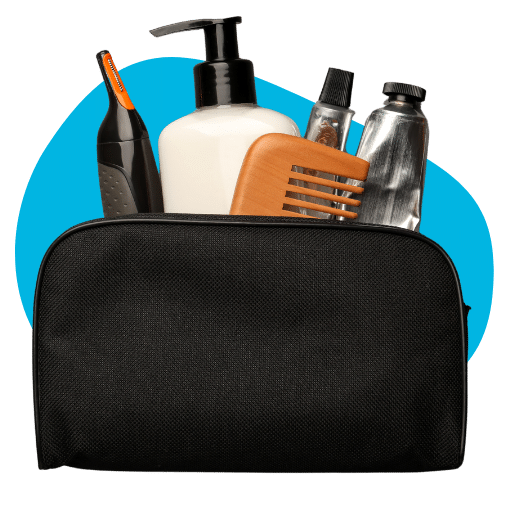 Custom toiletry bag