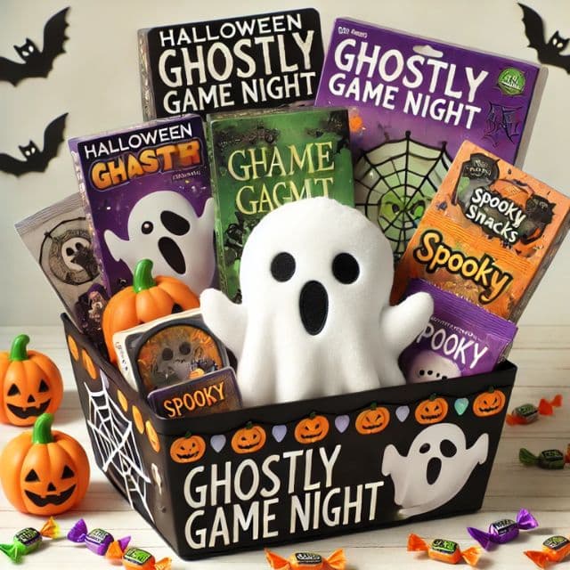 Ghostly Game Night Basket