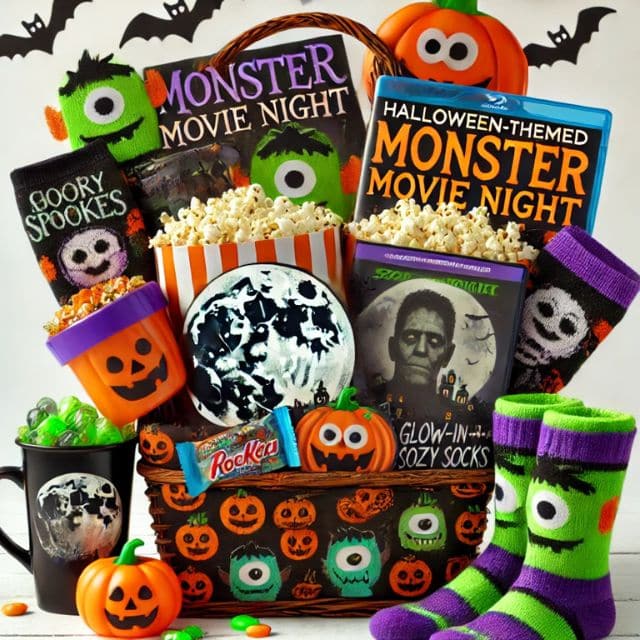 Monster Movie Night Basket