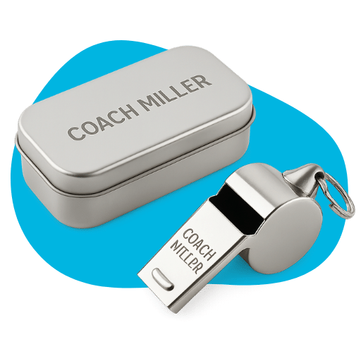 Engraved Coach Whistle
