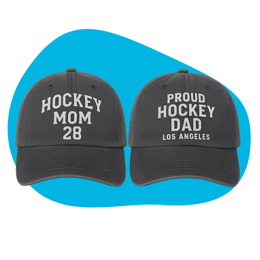 Hockey Mom_MVP Dad Hats