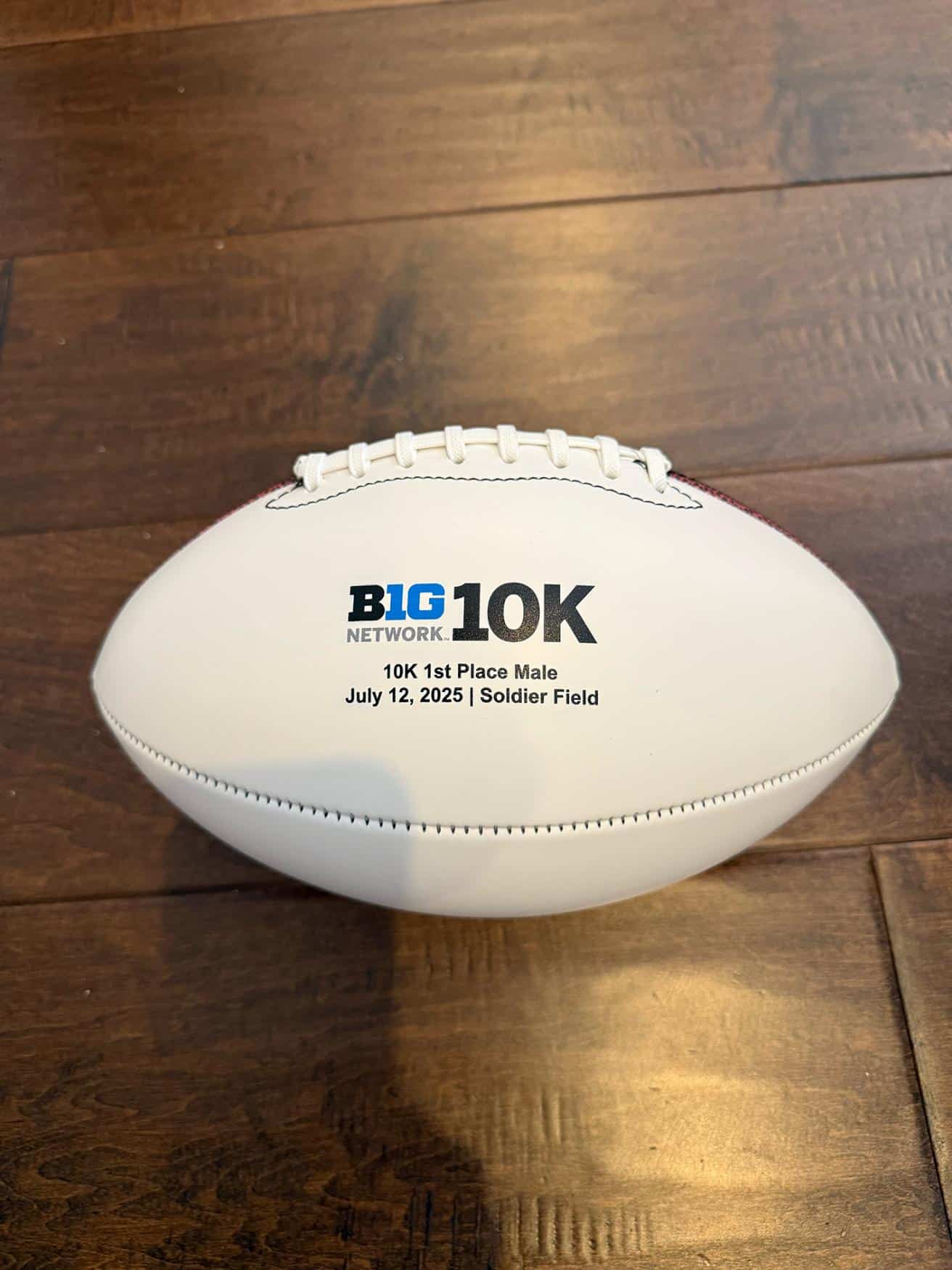 Commemorative football party favor created for BIG10K event