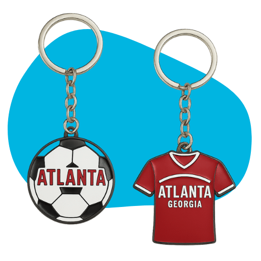 Soccer Keychains with Logos