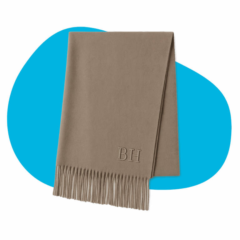 Monogrammed Cashmere Scarves