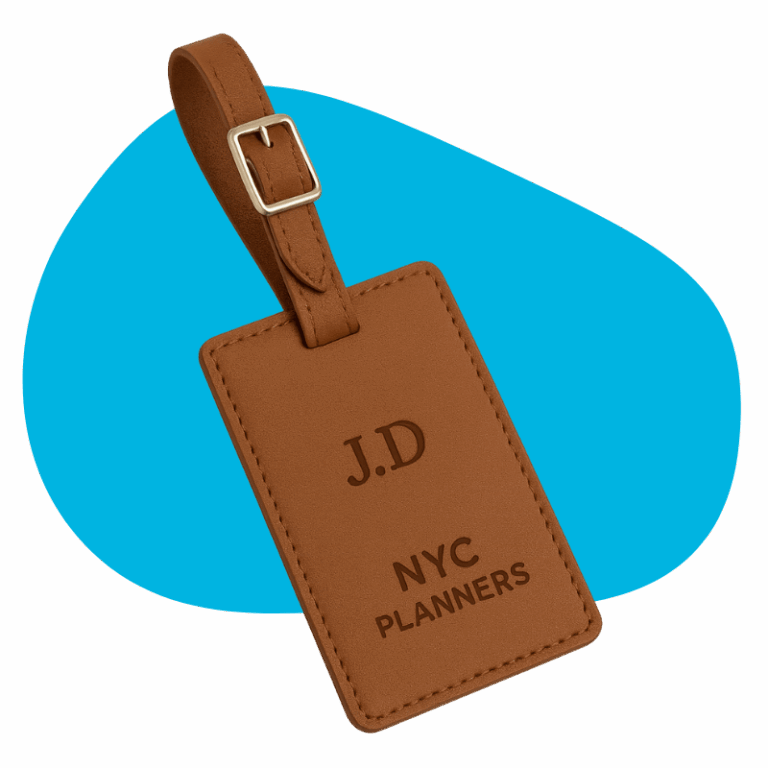 Personalized Leather Luggage Tags