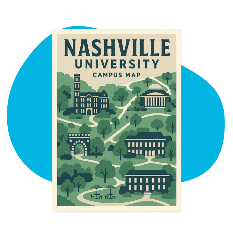 Custom Campus Map Posters