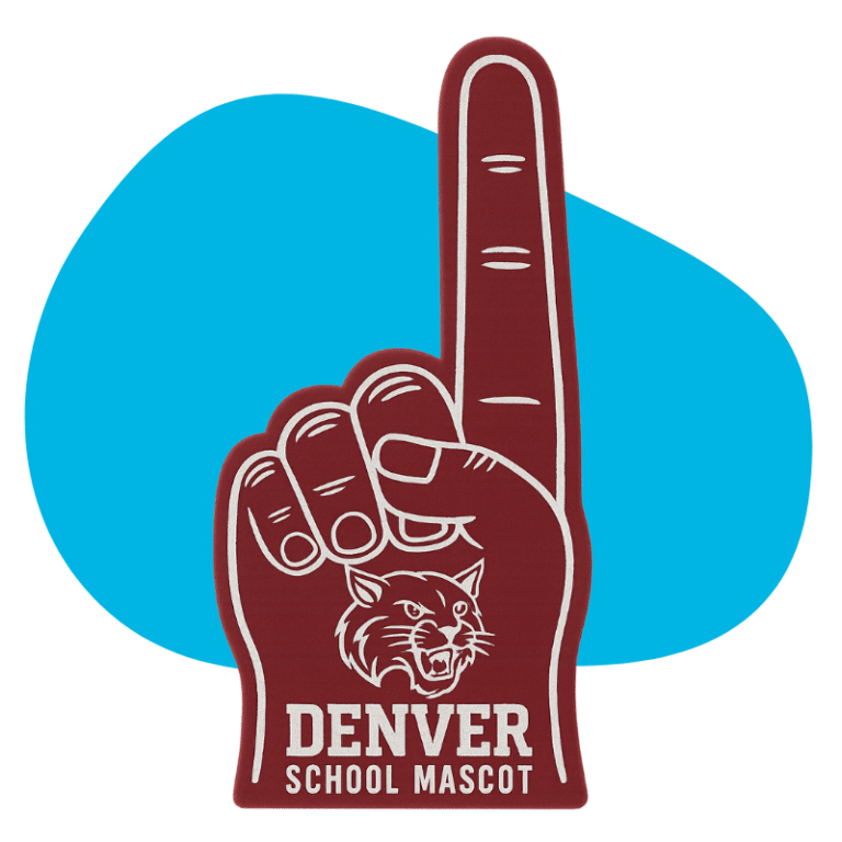 School Mascot Foam Fingers