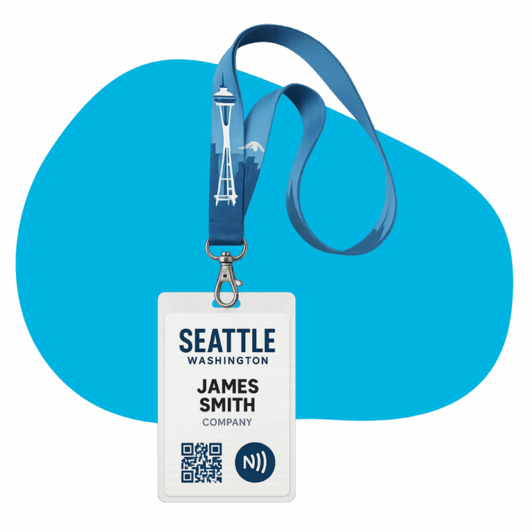 Seattle Skyline Lanyards & Smart Badges