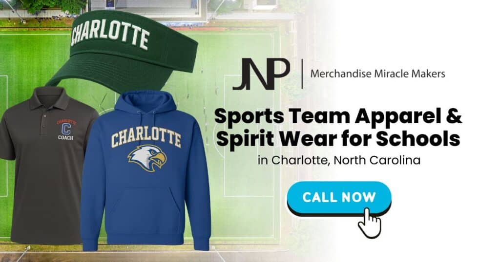 Sports Team Apparel and Spirit Wear for Schools in Charlotte, North Carolina