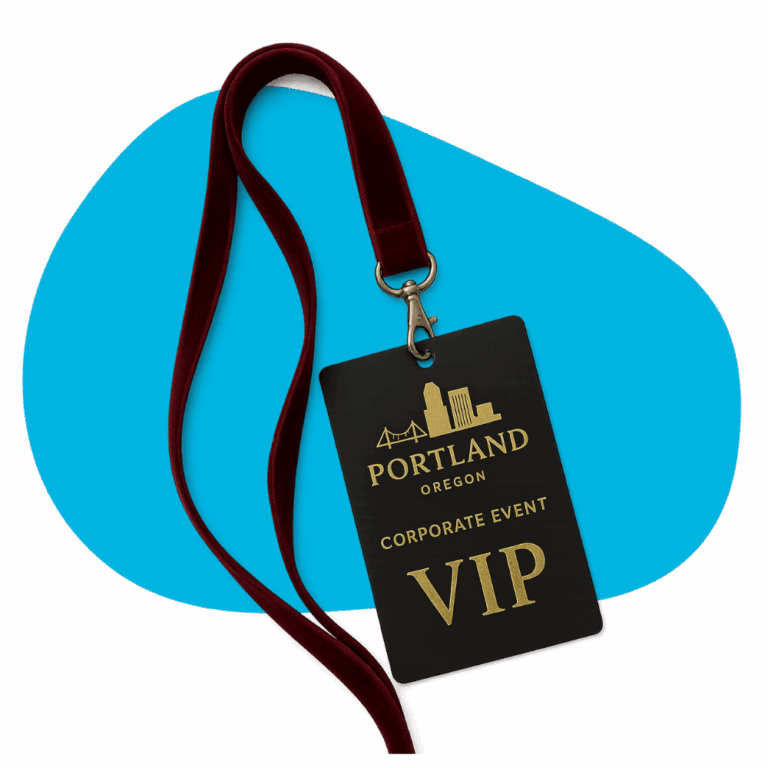 Velvet Lanyards and Foil-Stamped Credentials
