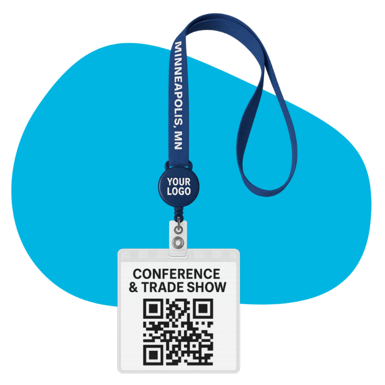 Custom Lanyards & Badge Reels with QR Codes
