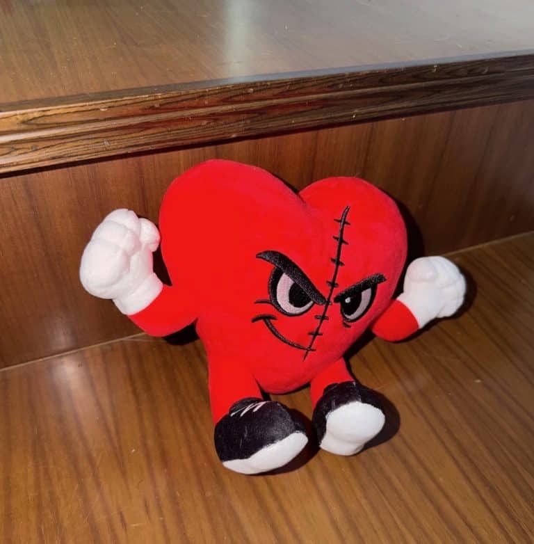 All Heart Miles red heart plush character