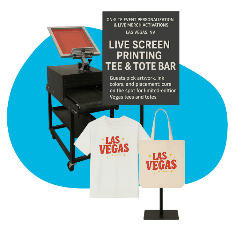 Live Screen Printing Tee & Tote Bar