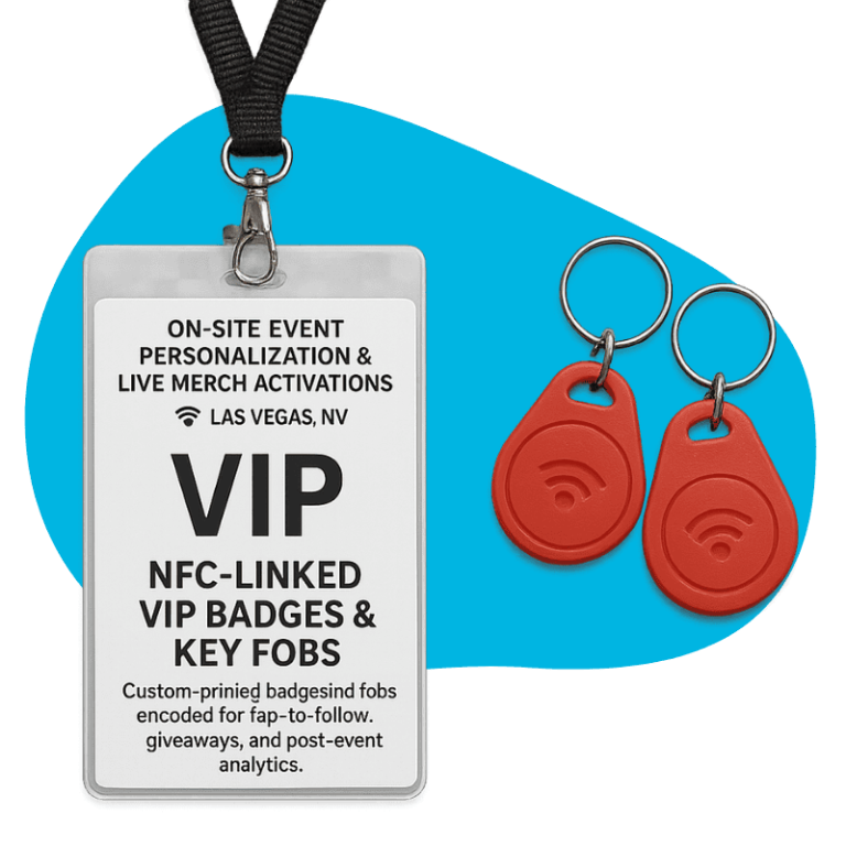 NFC-Linked VIP Badges & Key Fobs