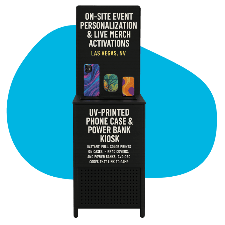 UV-Printed Phone Case & Power Bank Kiosk