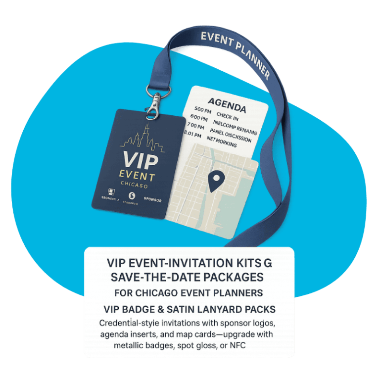 VIP Badge & Satin Lanyard Packs