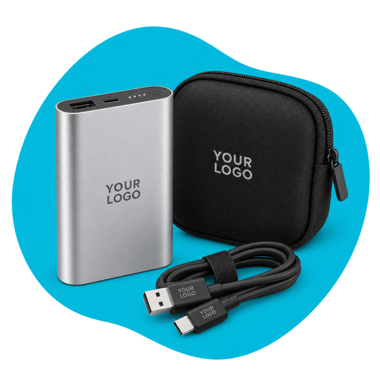 Custom merchandise concept: Portable Tech Giveaways