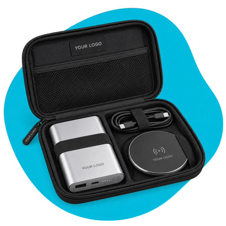 Custom merchandise concept: Executive Tech Gift Sets