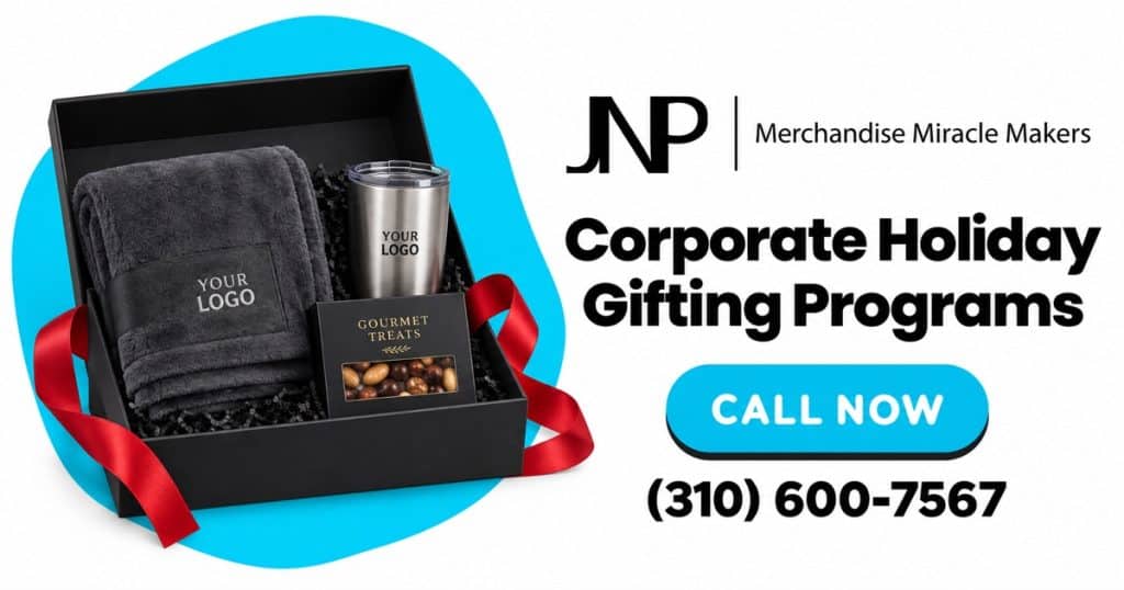 Corporate Holiday Gifting Programs with JNP branded merchandise concepts