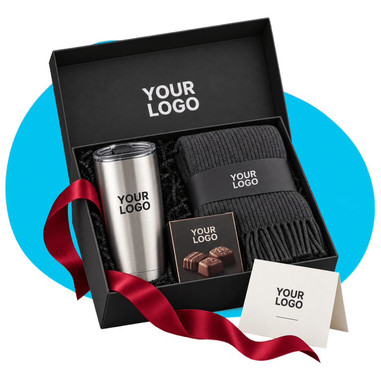 Custom merchandise concept: Signature Holiday Gift Boxes