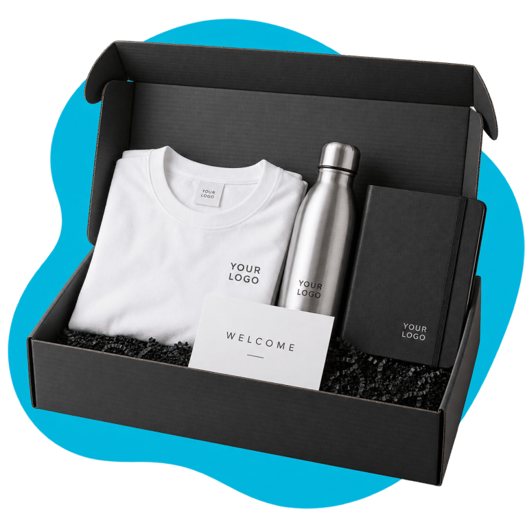 Custom merchandise concept: New Employee Welcome Kits
