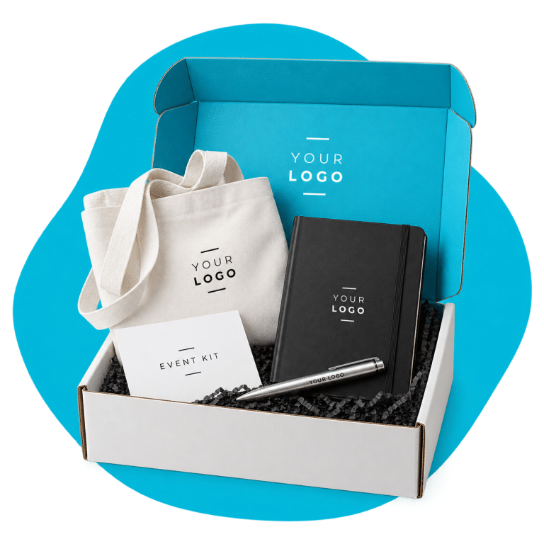 Custom merchandise concept: Event & Virtual Meeting Mailers