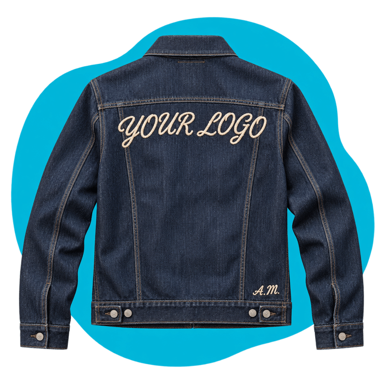 Custom merchandise concept: Denim & Chainstitch Personalization