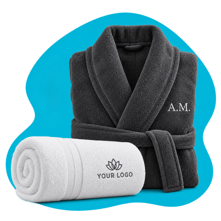 Custom merchandise concept: Embroidered Towels & Soft Goods