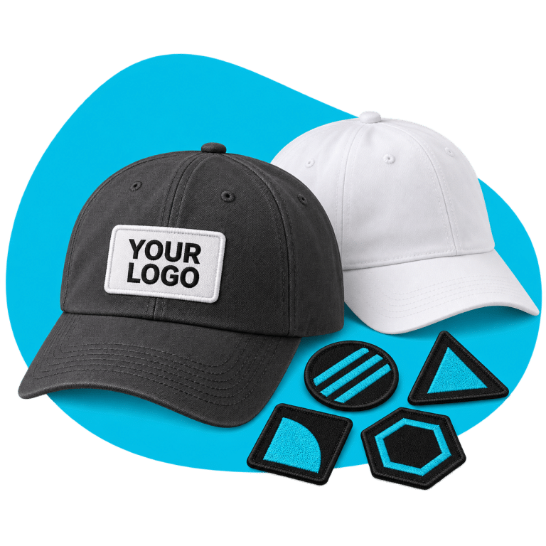 Custom merchandise concept: Custom Hat & Patch Bars